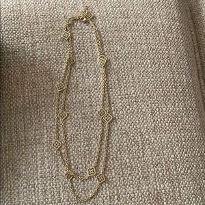 Long gold Kendra Scott necklace